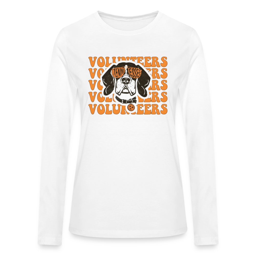 Tennessee Volunteers Smokey Women's Long Sleeve T-Shirt - white