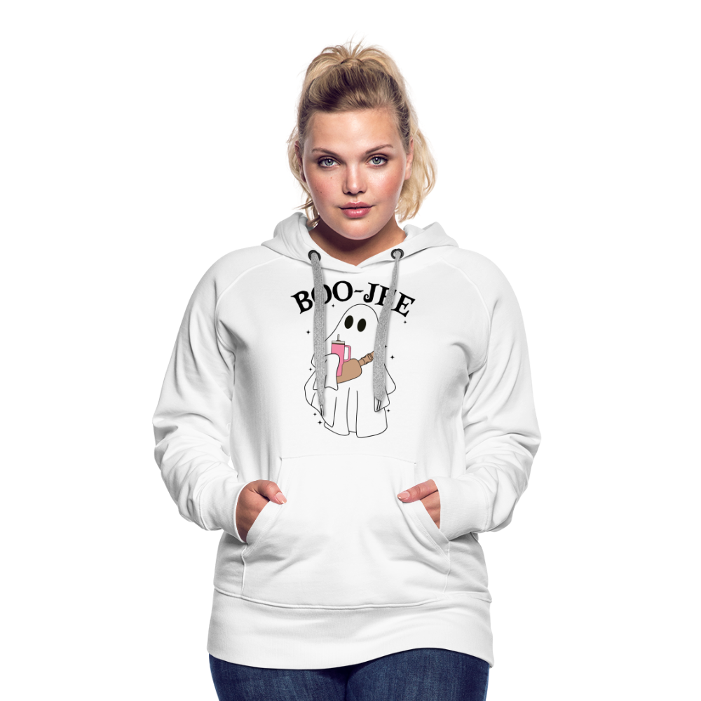 Boo-Jee Women's Ghost Premium Hoodie - white