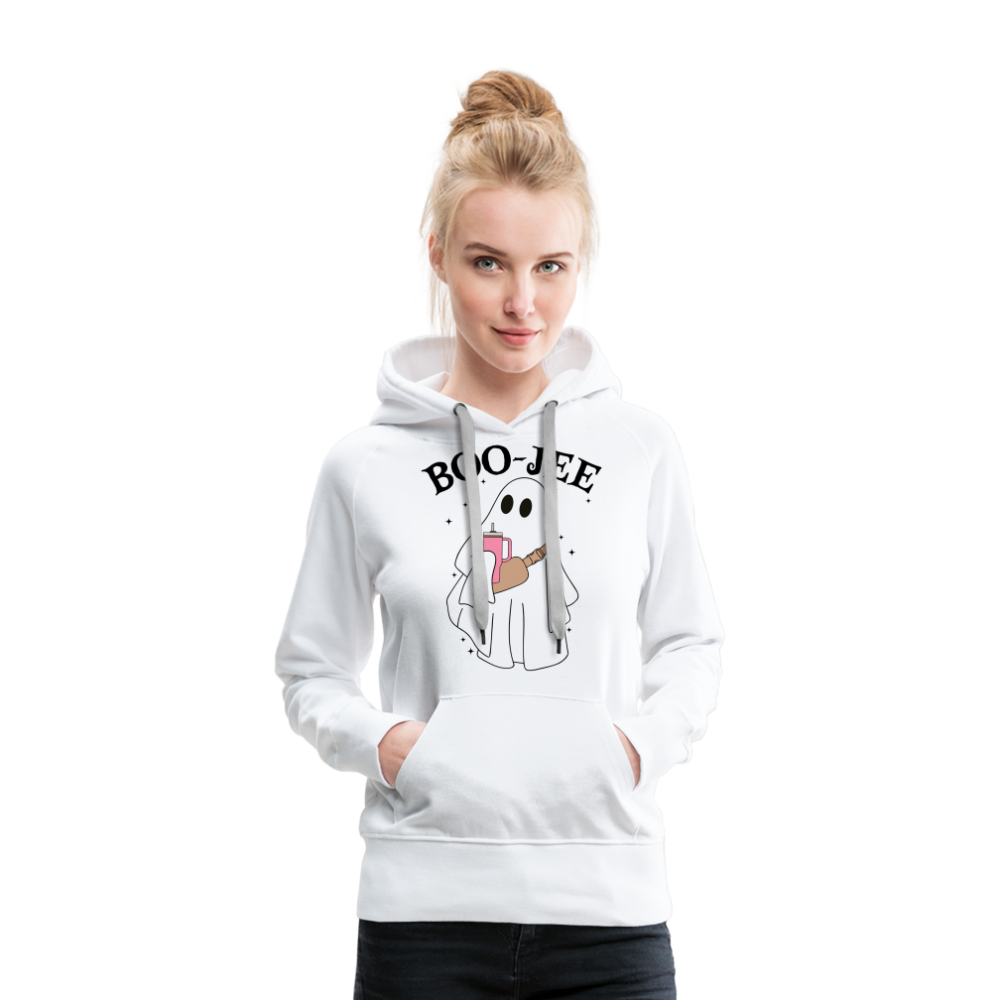 Boo-Jee Women's Ghost Premium Hoodie - white