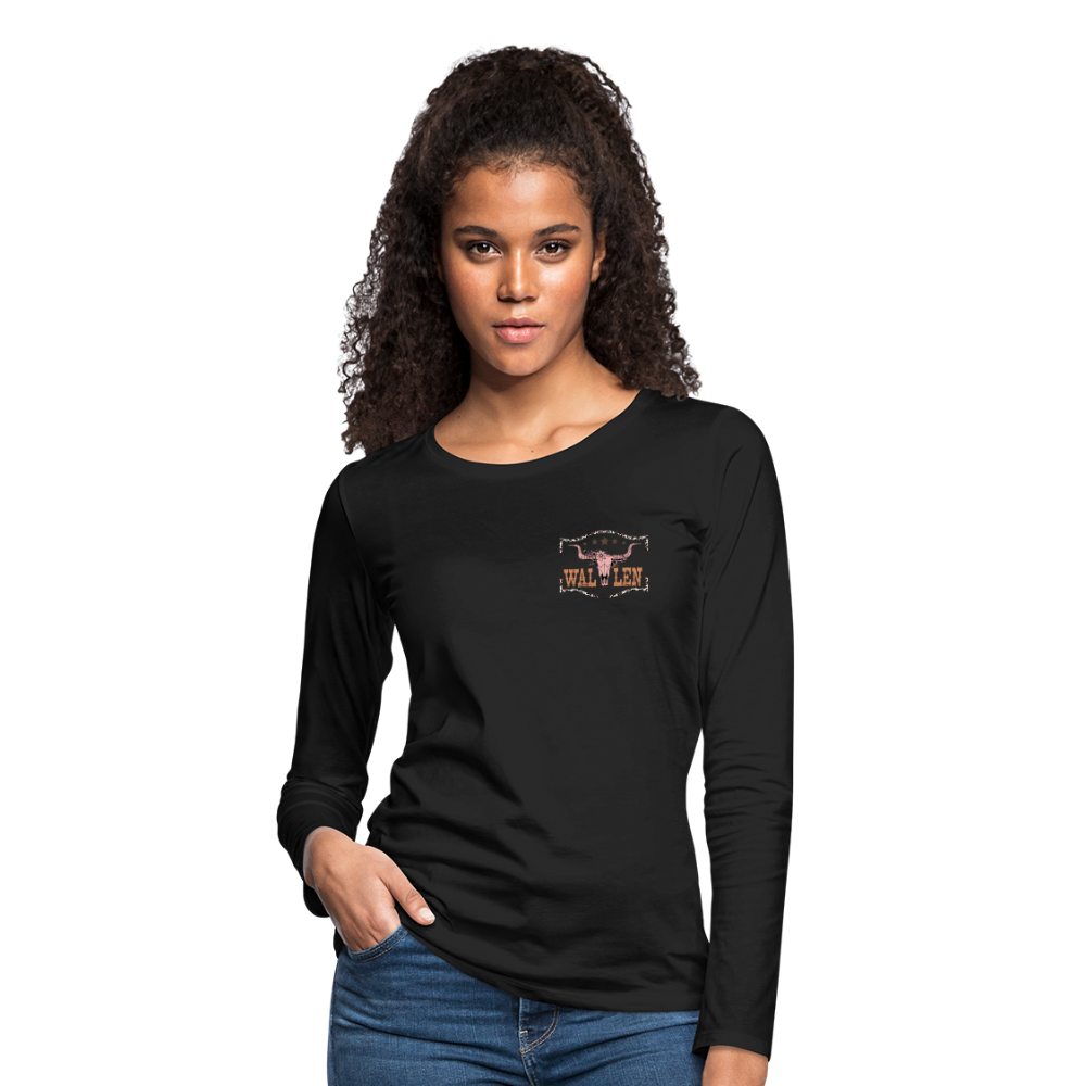 Morgan Wallen Playlist Women's Premium Long Sleeve T-Shirt - black