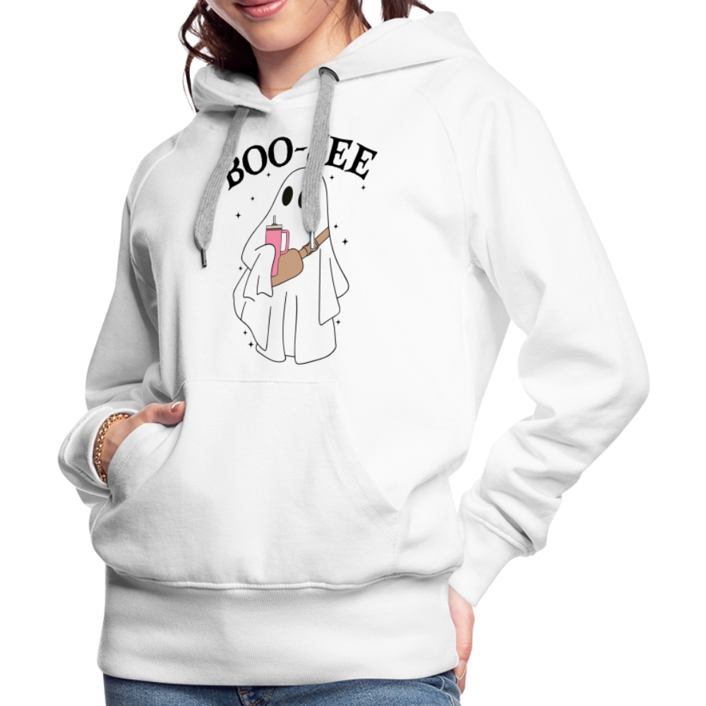 Boo-Jee Women's Ghost Premium Hoodie - white