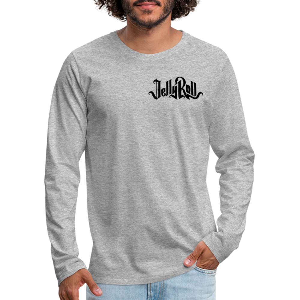 JellyRoll Men's long sleeve shirt - heather gray