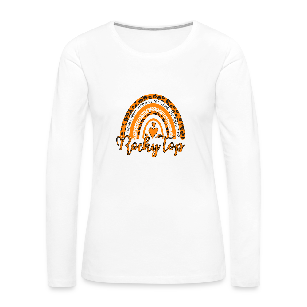 Rocky Top Women's Premium Long Sleeve T-Shirt - white