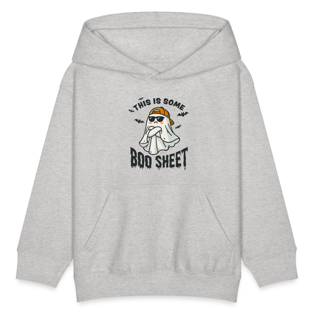 Boo Sheet Halloween Kids' Hoodie - heather gray