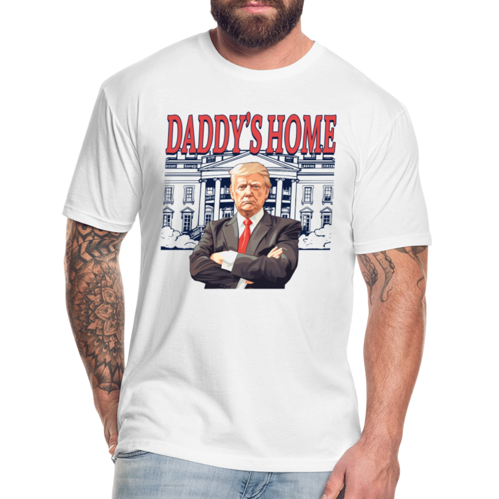 Daddys Home Trump Fitted Cotton/Poly Men's T-Shirt - white