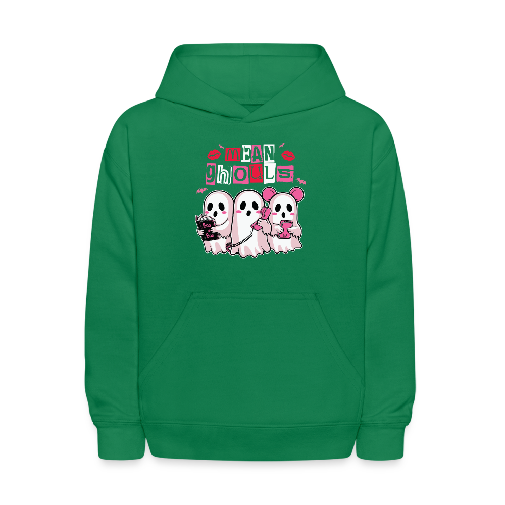 Mean Ghouls Halloween Kids' Hoodie - kelly green