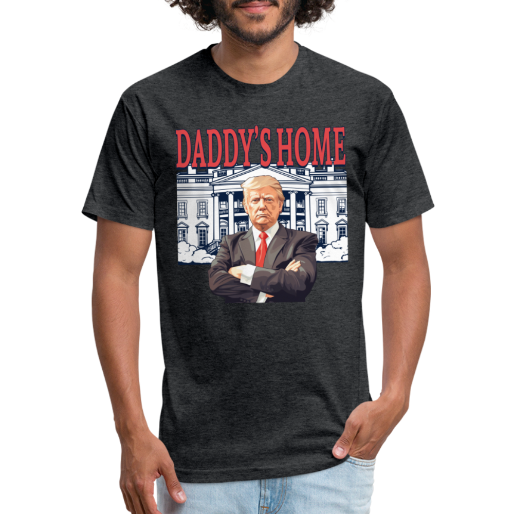 Daddys Home Trump Fitted Cotton/Poly Men's T-Shirt - heather black