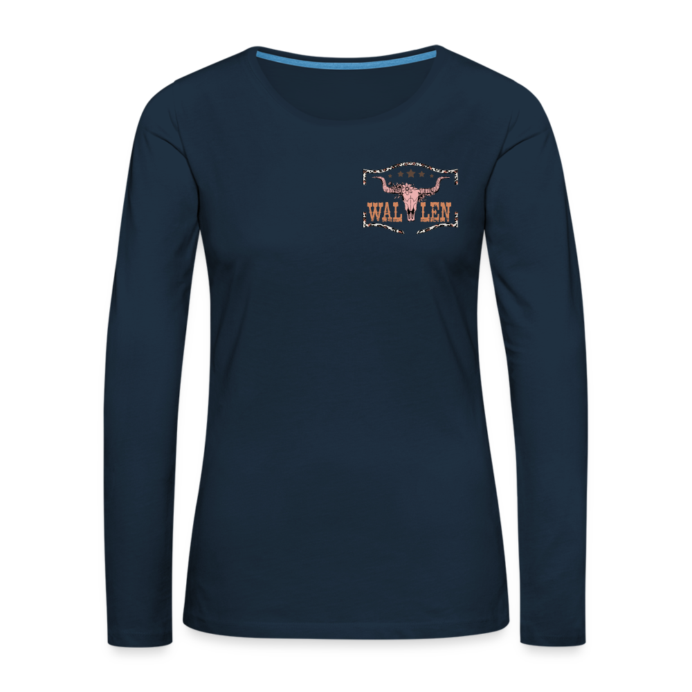 Morgan Wallen Playlist Women's Premium Long Sleeve T-Shirt - deep navy