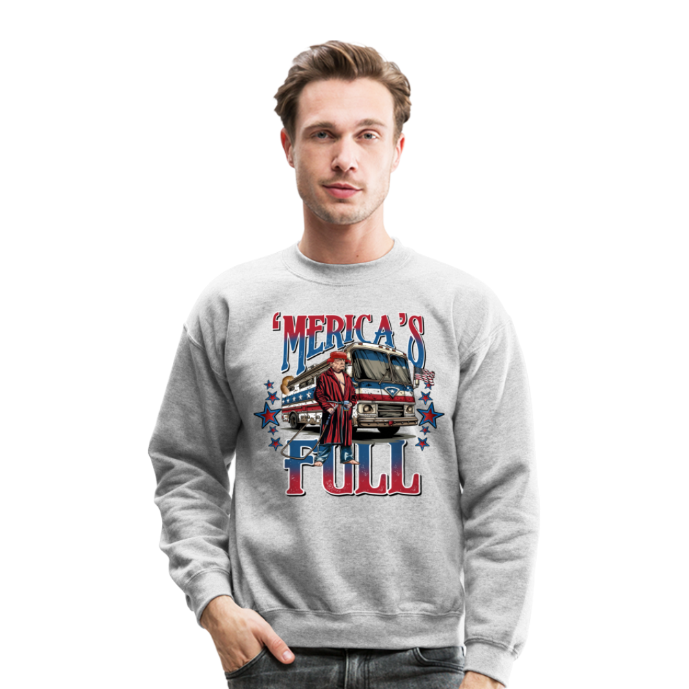 'Merica’s Full Trump Unisex Crewneck Sweatshirt - heather gray