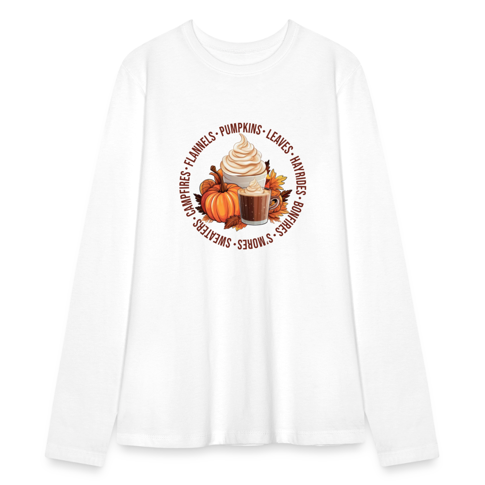 Fall Favorites Bella + Canvas Women's Long Sleeve T-Shirt - white