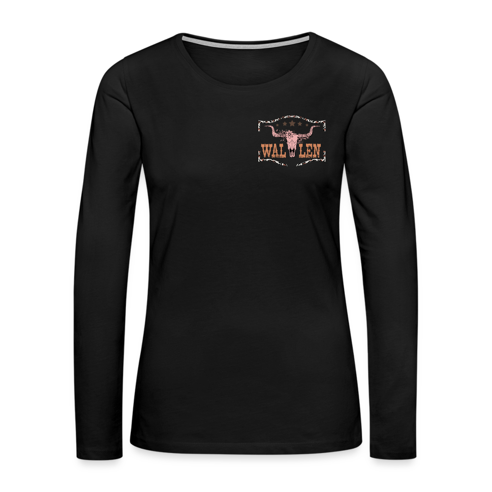 Morgan Wallen Playlist Women's Premium Long Sleeve T-Shirt - black