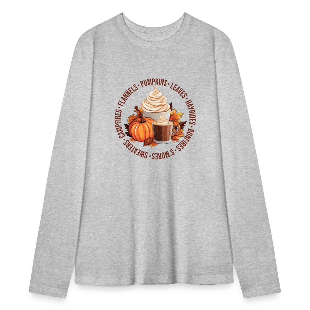 Fall Favorites Bella + Canvas Women's Long Sleeve T-Shirt - heather gray