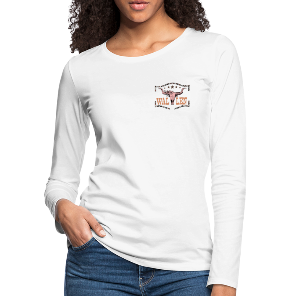 Morgan Wallen Playlist Women's Premium Long Sleeve T-Shirt - white