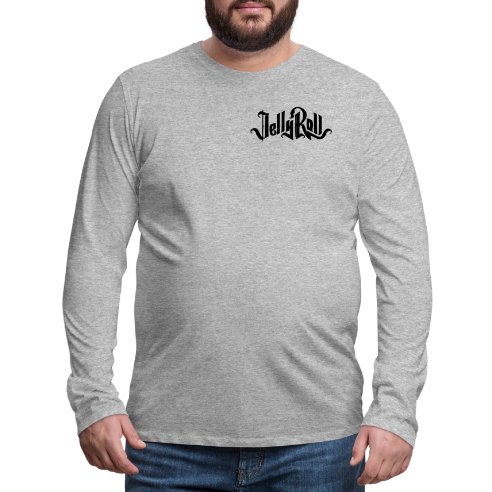 JellyRoll Men's long sleeve shirt - heather gray