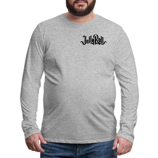 JellyRoll Men's long sleeve shirt - heather gray