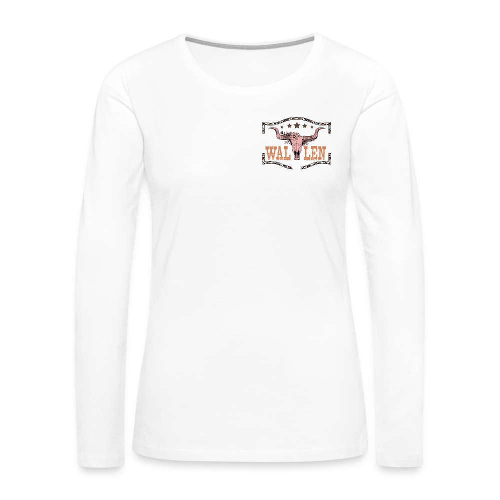 Morgan Wallen Playlist Women's Premium Long Sleeve T-Shirt - white