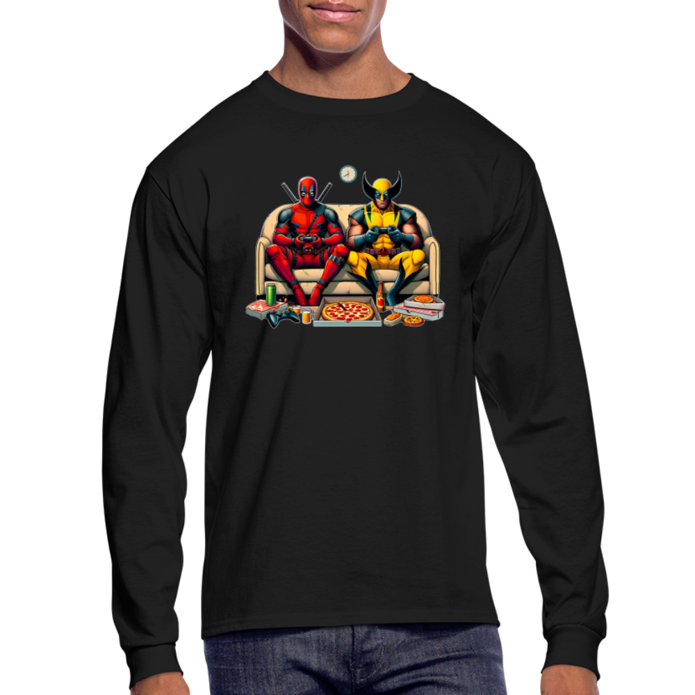 Anti-Hero Deadpool Wolverine Men's Long Sleeve T-Shirt - black