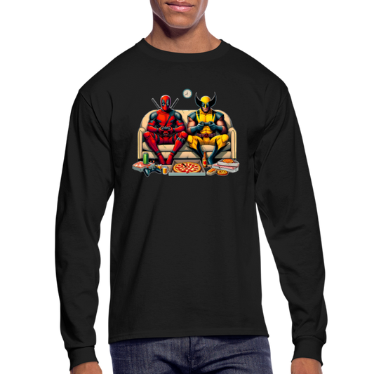 Anti-Hero Deadpool Wolverine Men's Long Sleeve T-Shirt - black