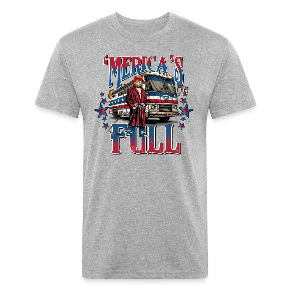 'Merica’s Full Trump Men's Fitted Cotton/Poly T-Shirt - heather gray