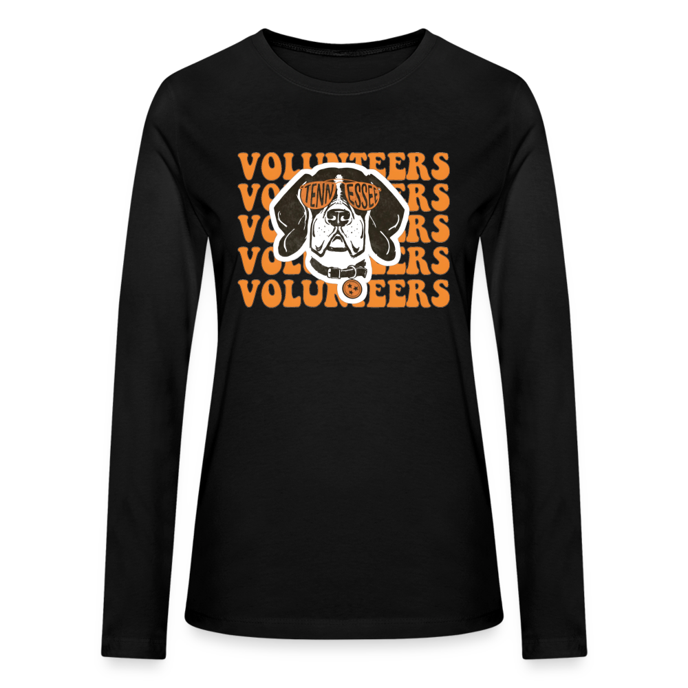 Tennessee Volunteers Smokey Women's Long Sleeve T-Shirt - black