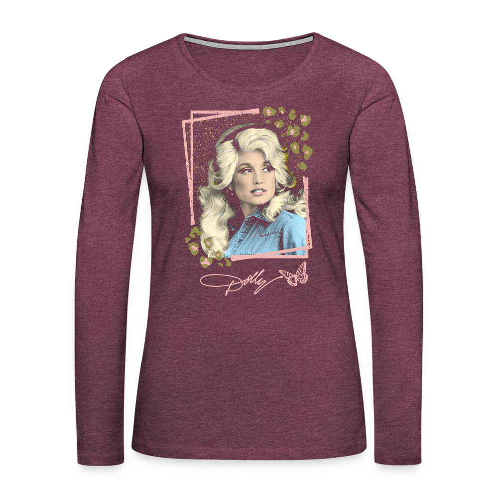 Dolly Women's Long Sleeve T-Shirt - heather burgundy