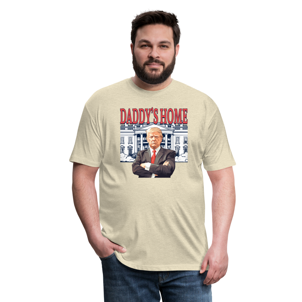 Daddys Home Trump Fitted Cotton/Poly Men's T-Shirt - heather cream