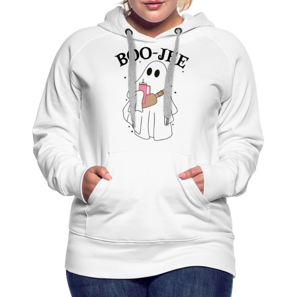 Boo-Jee Women's Ghost Premium Hoodie - white