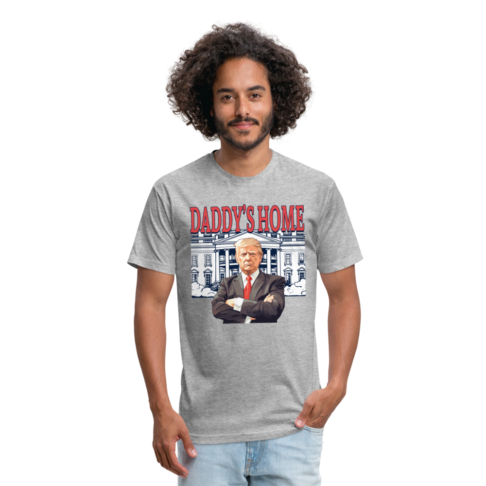 Daddys Home Trump Fitted Cotton/Poly Men's T-Shirt - heather gray