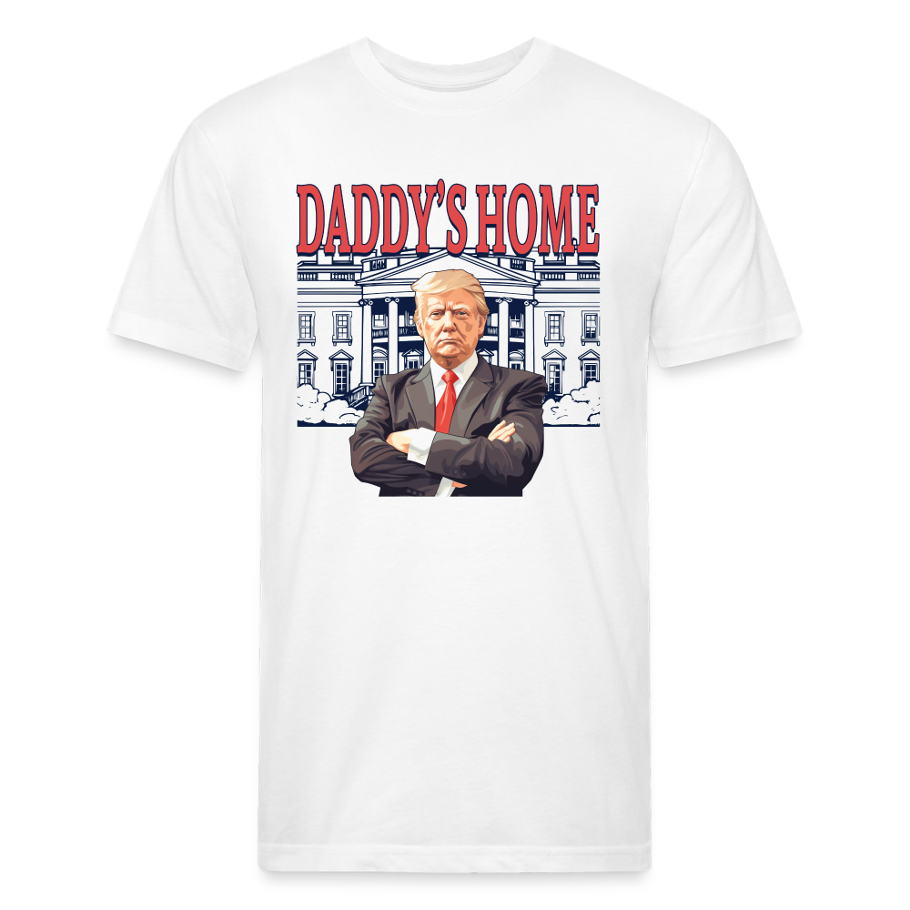 Daddys Home Trump Fitted Cotton/Poly Men's T-Shirt - white