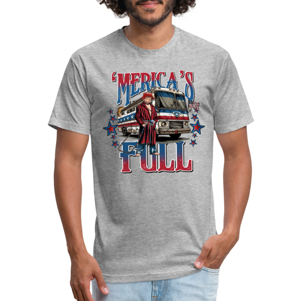 'Merica’s Full Trump Men's Fitted Cotton/Poly T-Shirt - heather gray