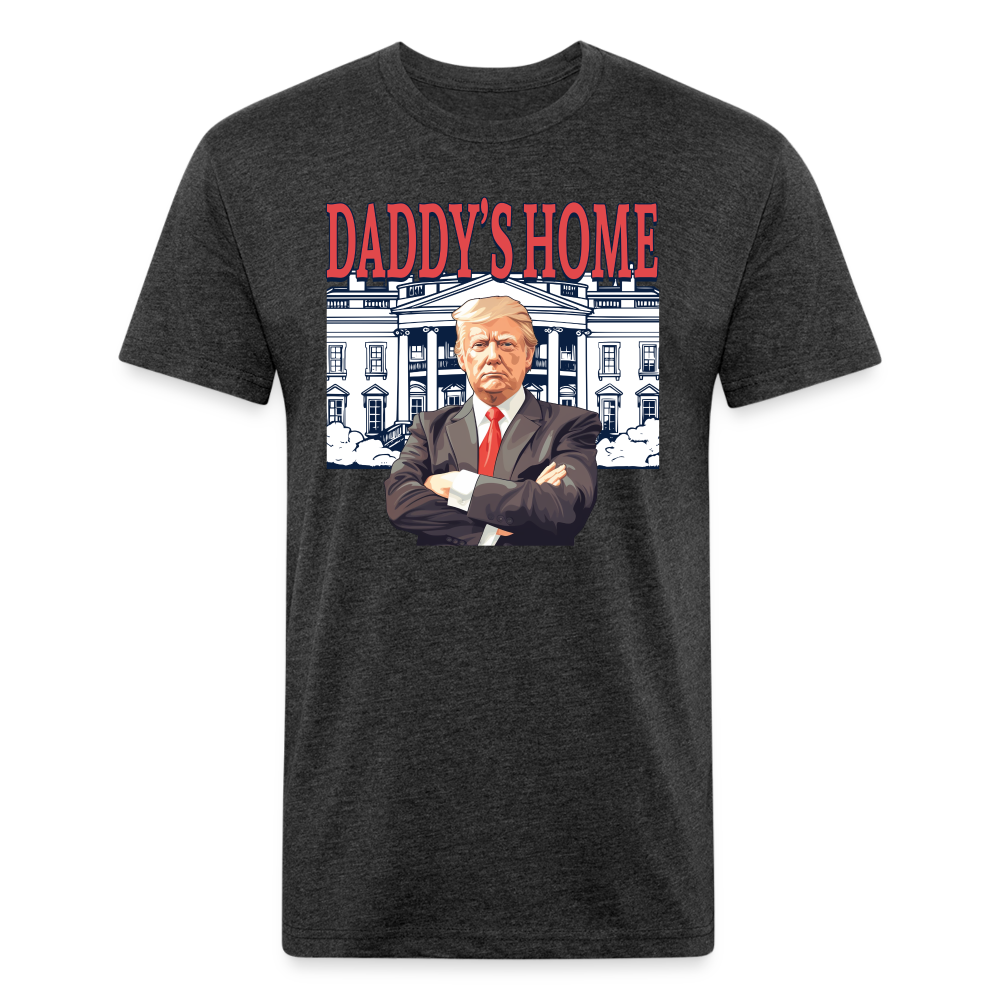 Daddys Home Trump Fitted Cotton/Poly Men's T-Shirt - heather black