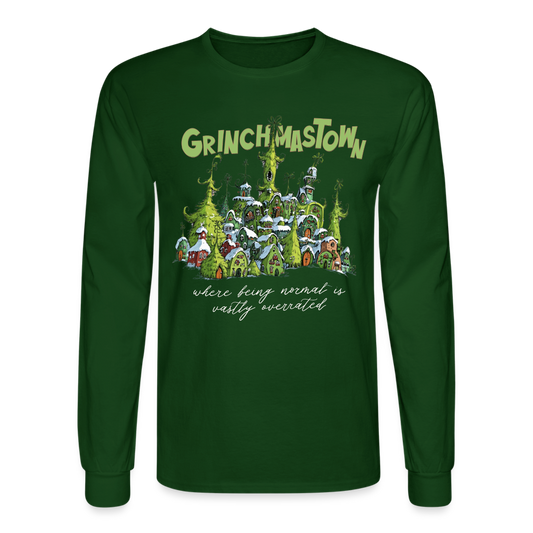 Grinchmastown Men's Long Sleeve T-Shirt - forest green