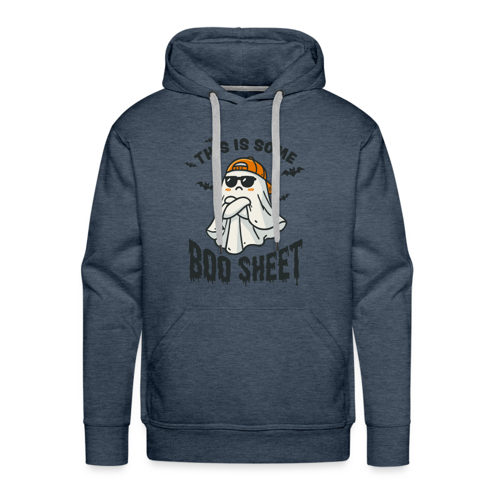 This is Some Boo Sheet: Funny Halloween Unisex Hoodie - heather denim