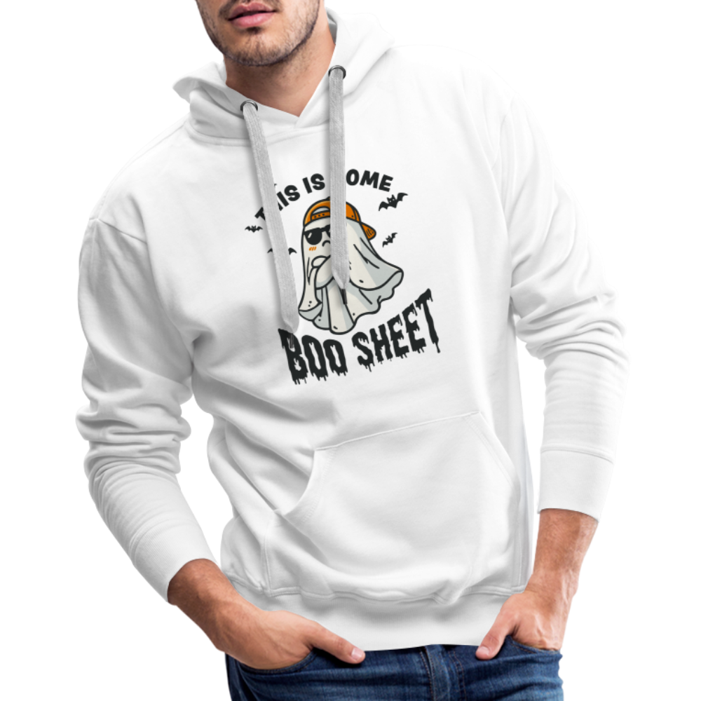 This is Some Boo Sheet: Funny Halloween Unisex Hoodie - white