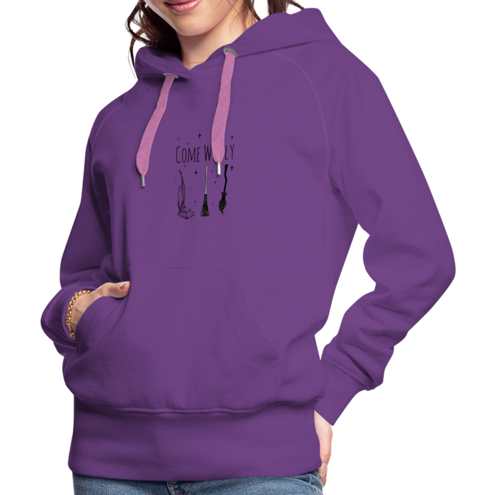 Women's Hocus Pocus: Come we Fly Hoodie - purple 