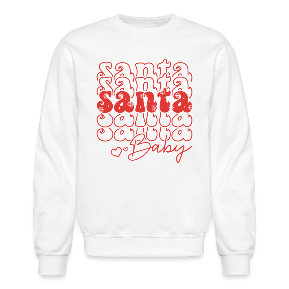 Santa Baby Unisex Crewneck Sweatshirt - white