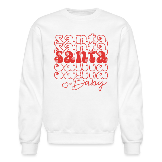 Santa Baby Unisex Crewneck Sweatshirt - white