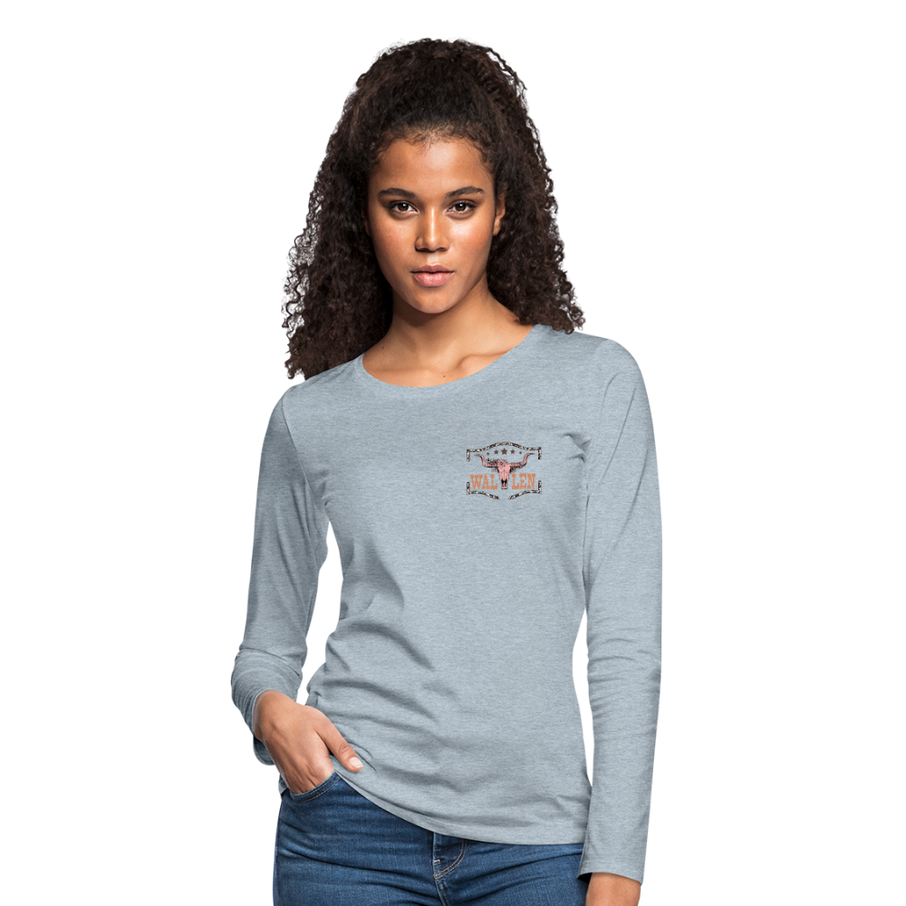 Morgan Wallen Playlist Women's Premium Long Sleeve T-Shirt - heather ice blue