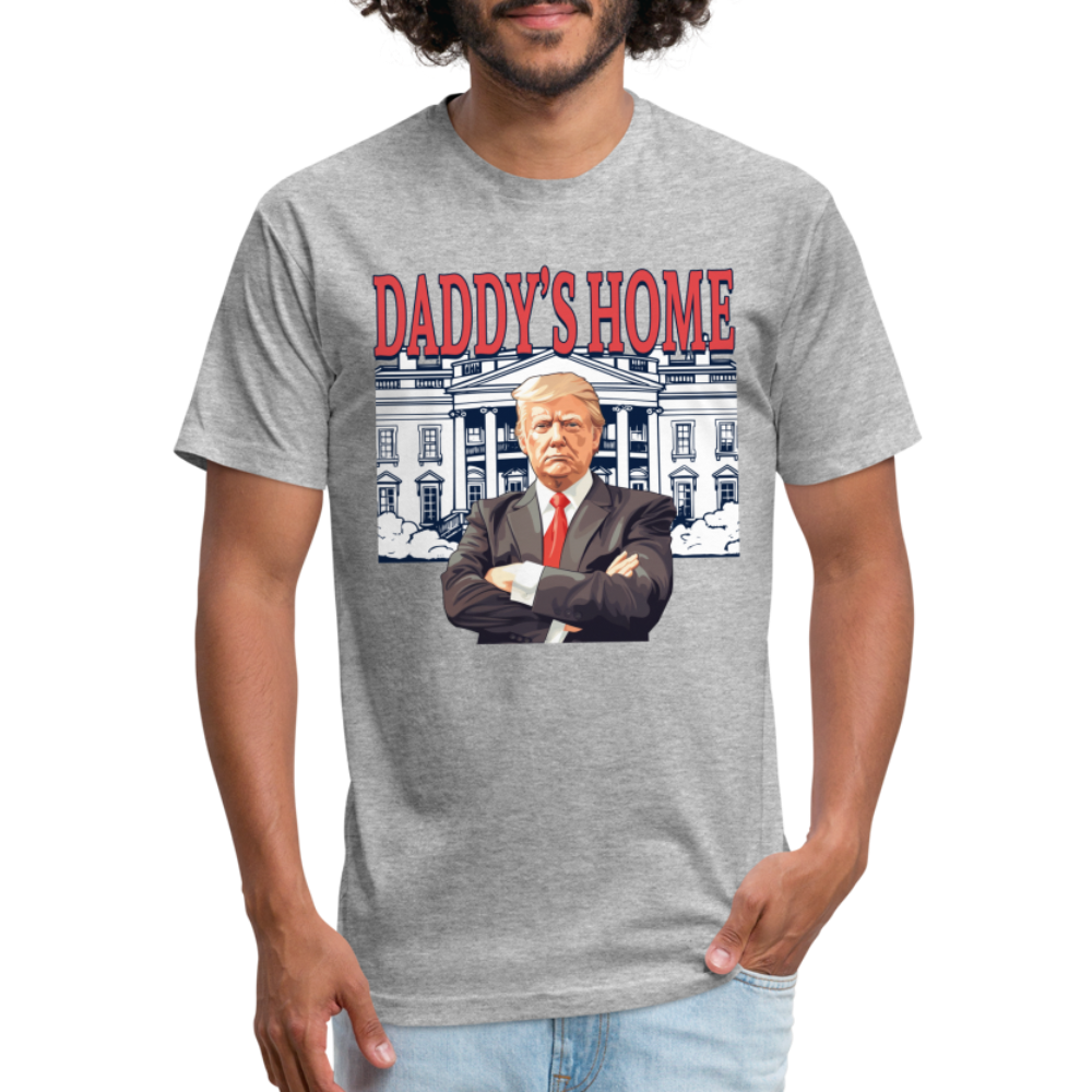 Daddys Home Trump Fitted Cotton/Poly Men's T-Shirt - heather gray