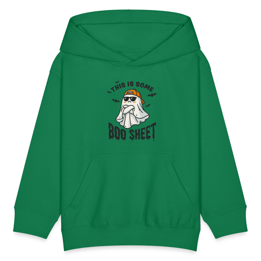 Boo Sheet Halloween Kids' Hoodie - kelly green