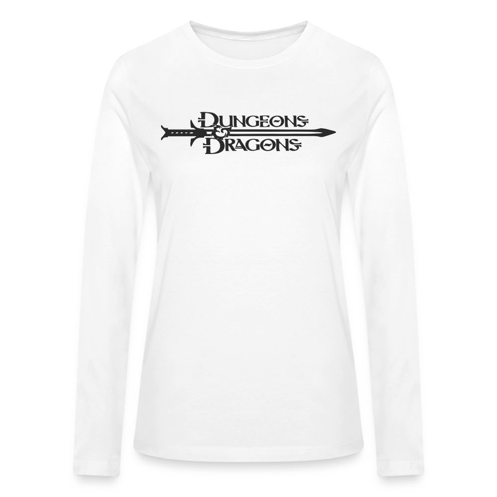 Sleeping with the Dungeon Master D&D Women's Long Sleeve T-Shirt - white