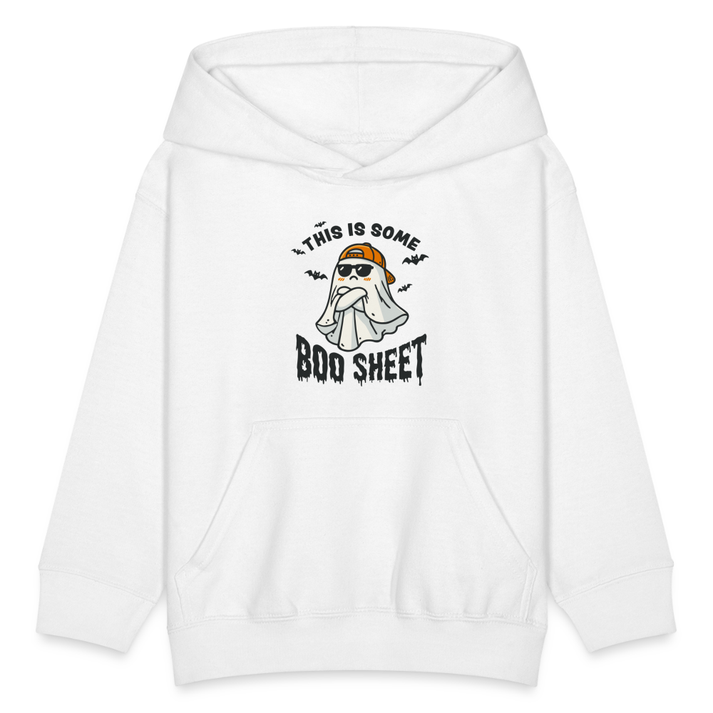 Boo Sheet Halloween Kids' Hoodie - white