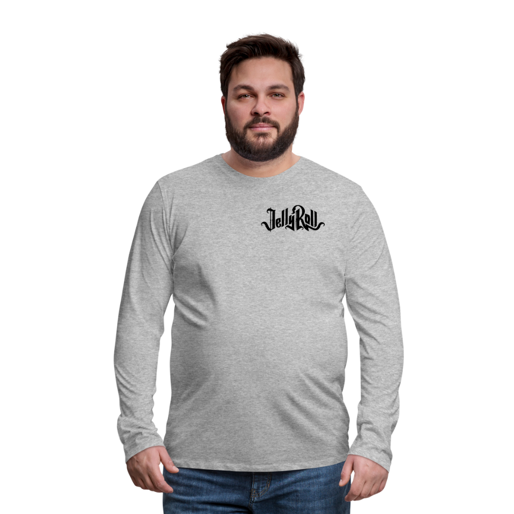 JellyRoll Men's long sleeve shirt - heather gray