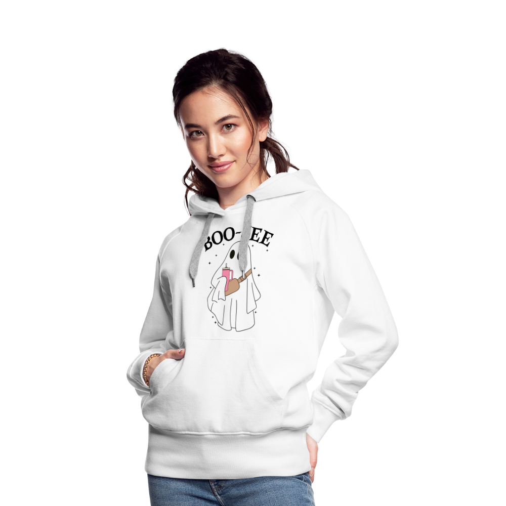 Boo-Jee Women's Ghost Premium Hoodie - white