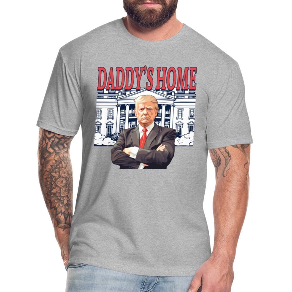 Daddys Home Trump Fitted Cotton/Poly Men's T-Shirt - heather gray