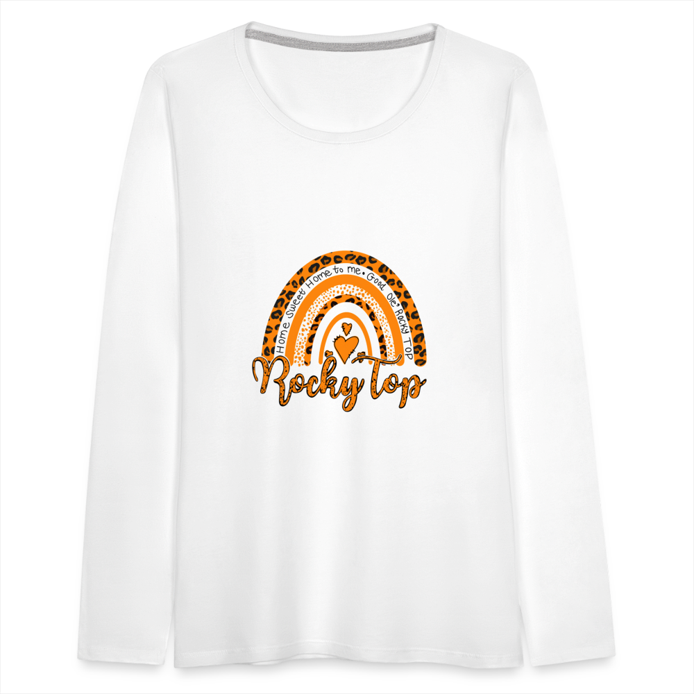 Rocky Top Women's Premium Long Sleeve T-Shirt - white