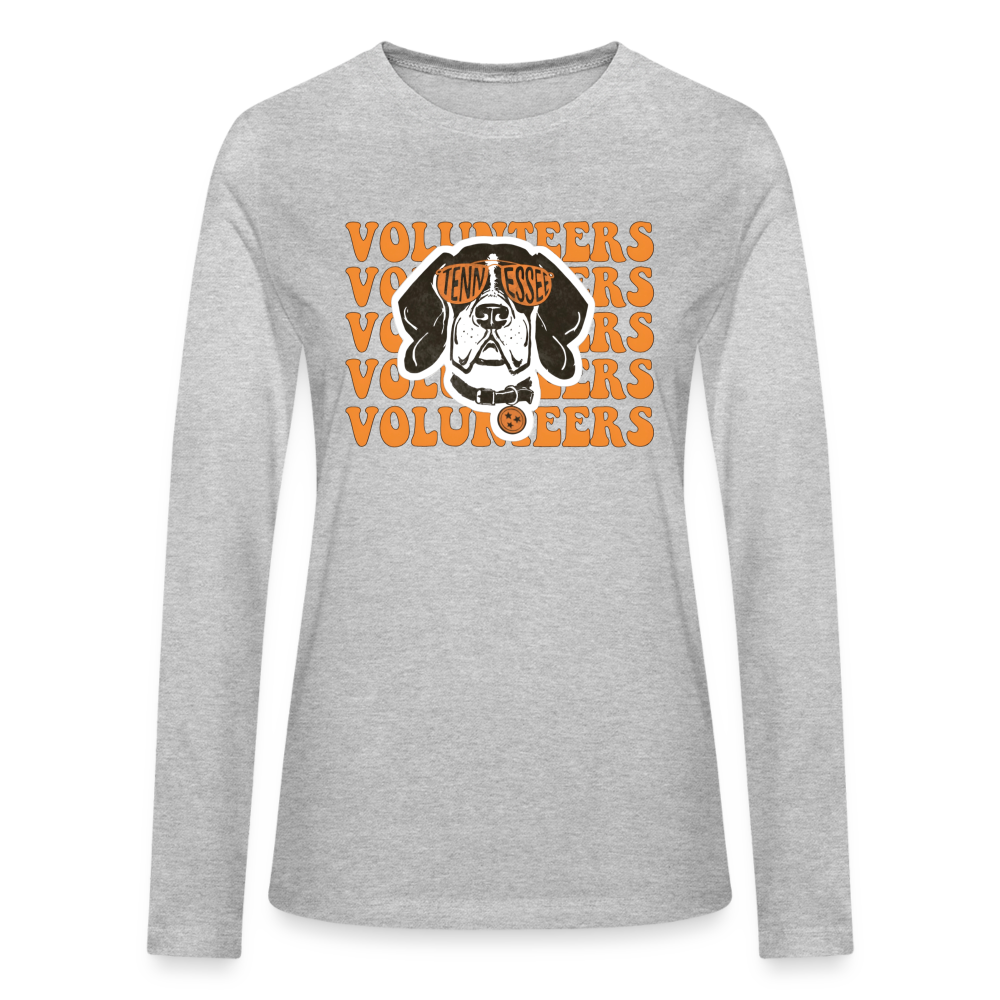 Tennessee Volunteers Smokey Women's Long Sleeve T-Shirt - heather gray