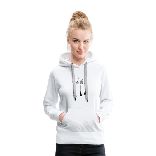 Women's Hocus Pocus: Come we Fly Hoodie - white