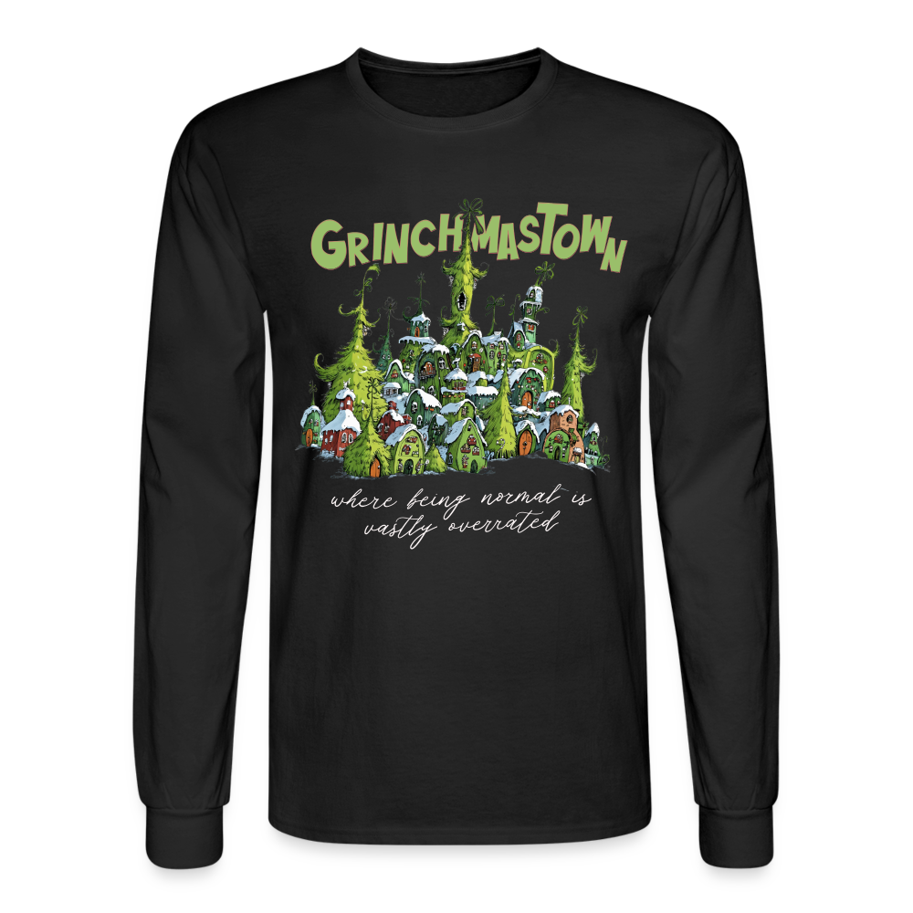 Grinchmastown Men's Long Sleeve T-Shirt - black