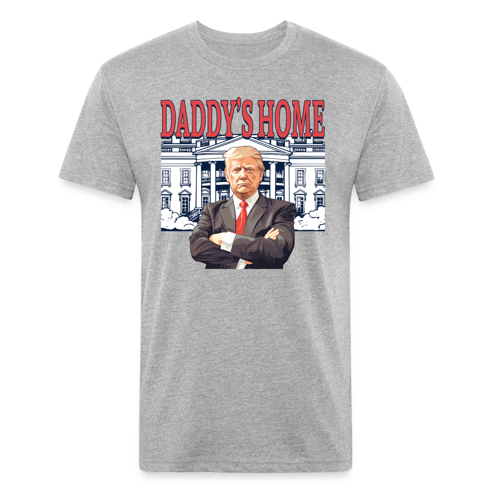 Daddys Home Trump Fitted Cotton/Poly Men's T-Shirt - heather gray